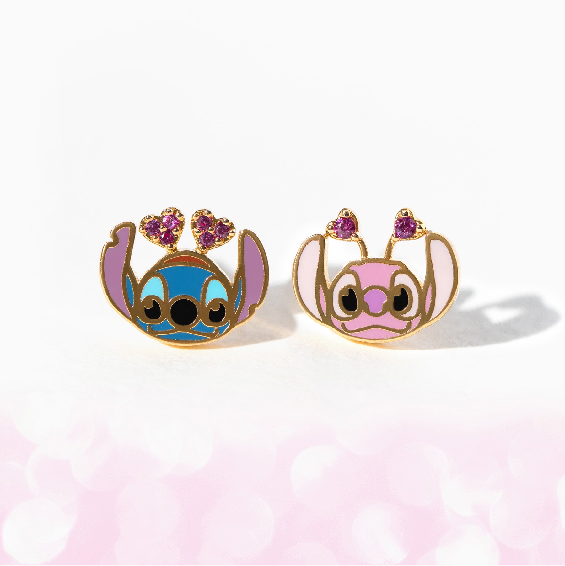 Disney Stitch & Angel Studs