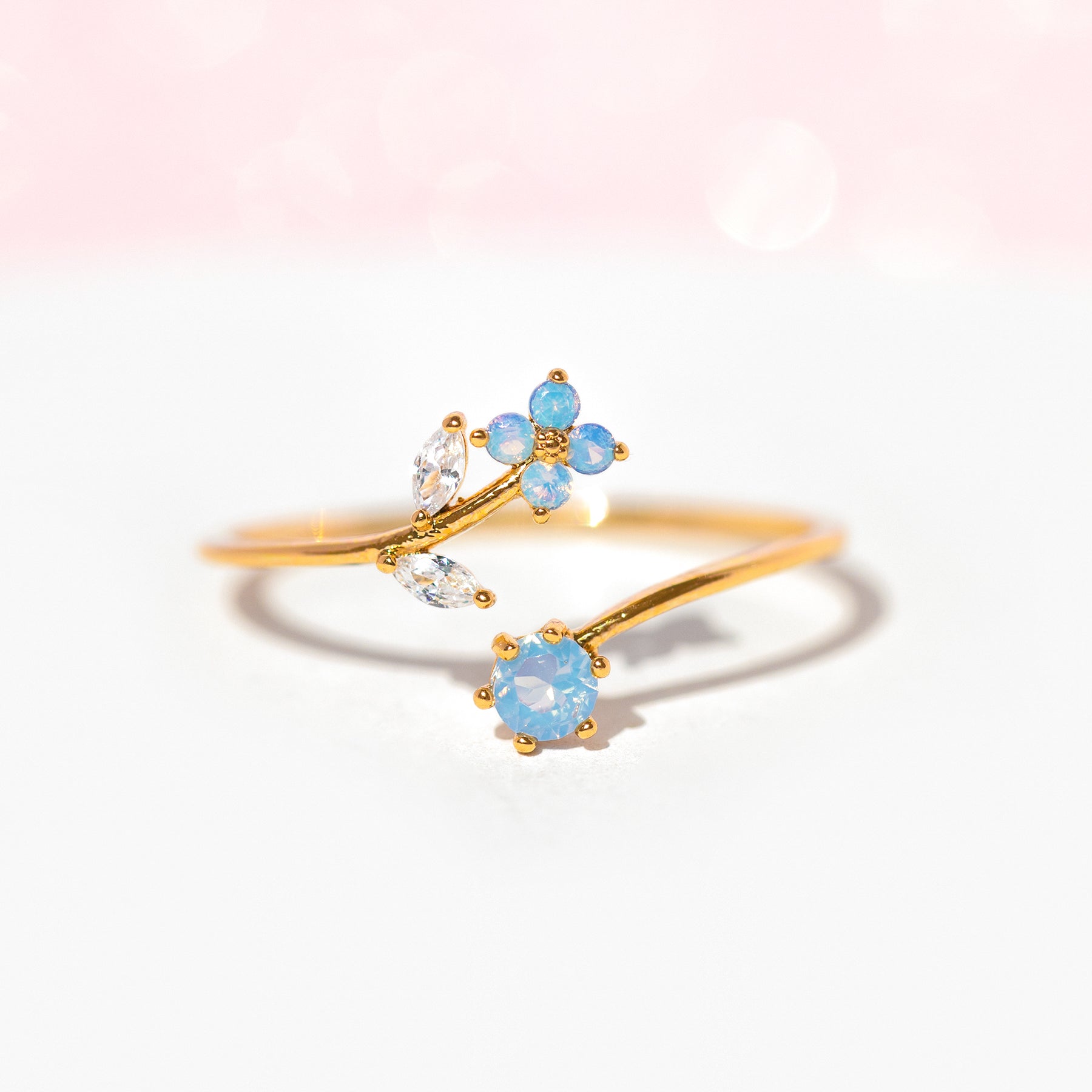 Wandering Blossom Adjustable Ring