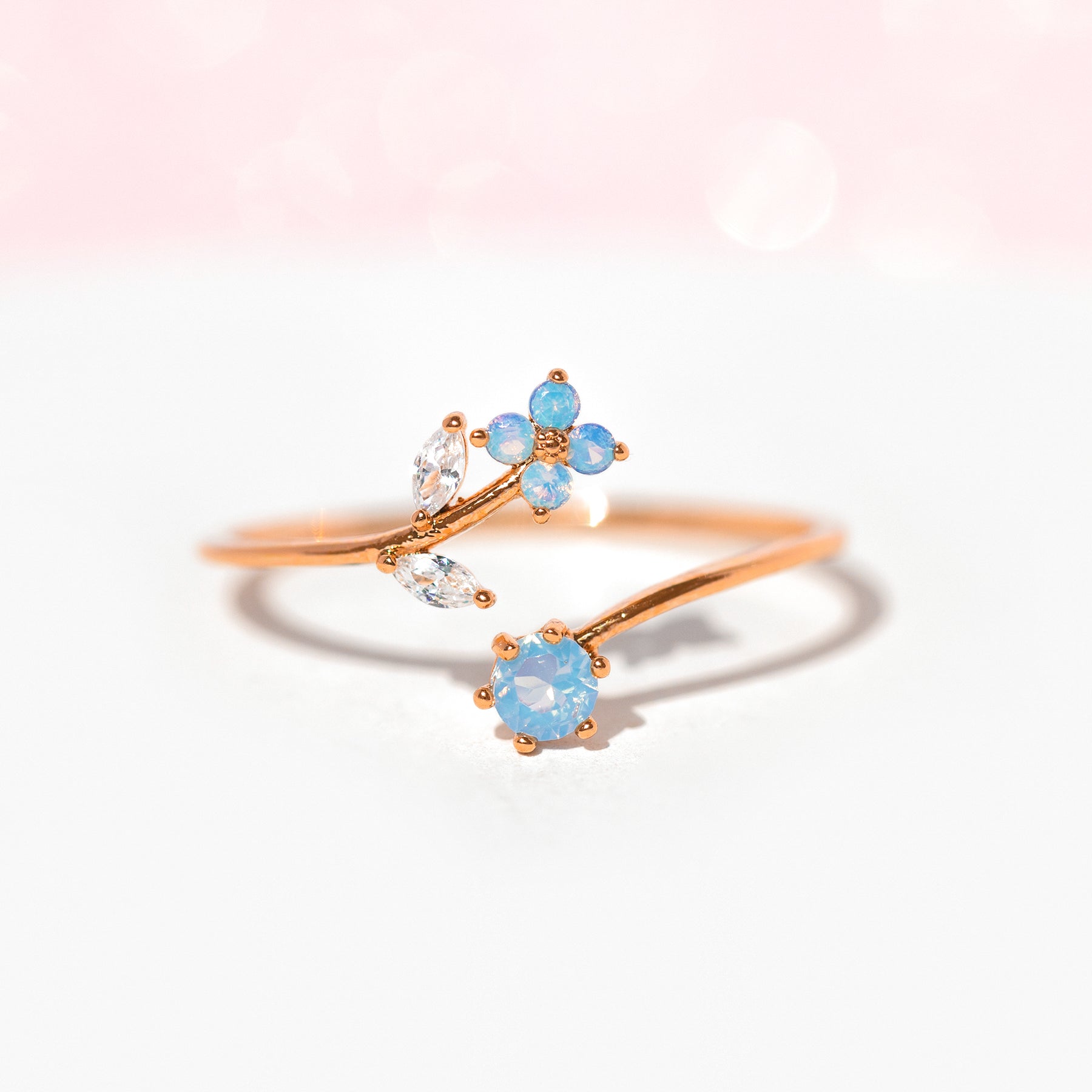 Wandering Blossom Adjustable Ring