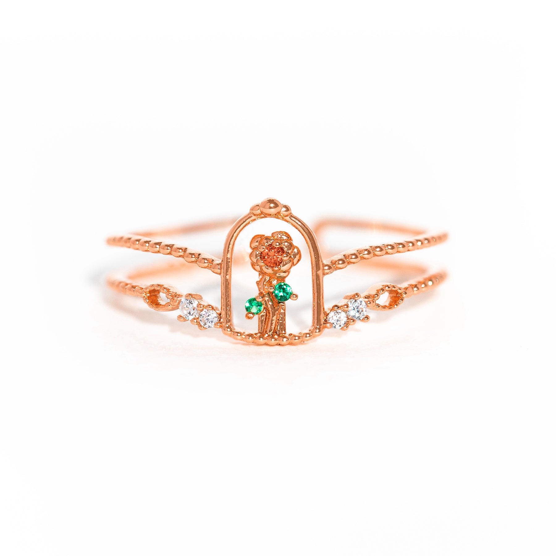Disney Beauty & The Beast Enchanted Rose Ring