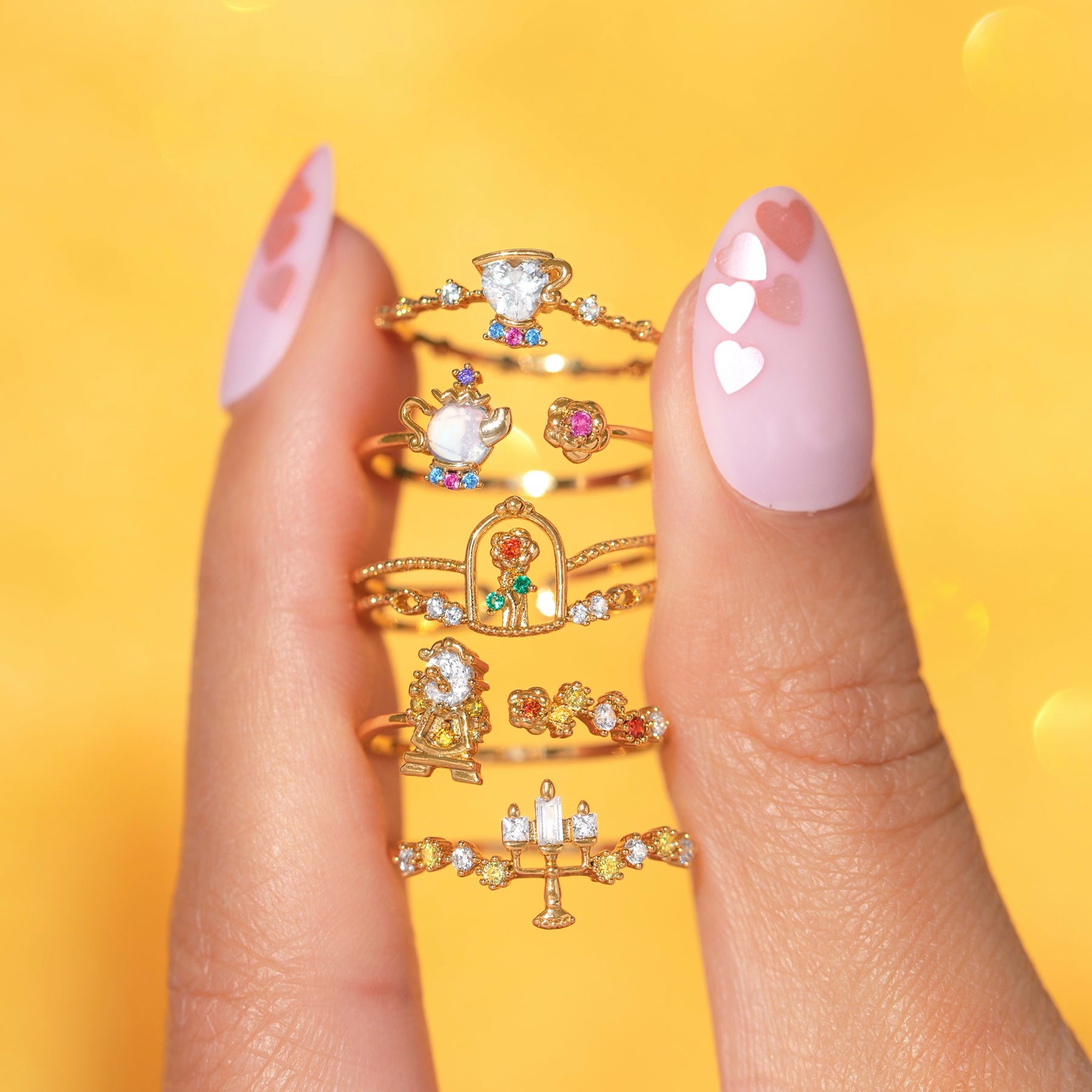 Disney Beauty & The Beast Lumiere Ring