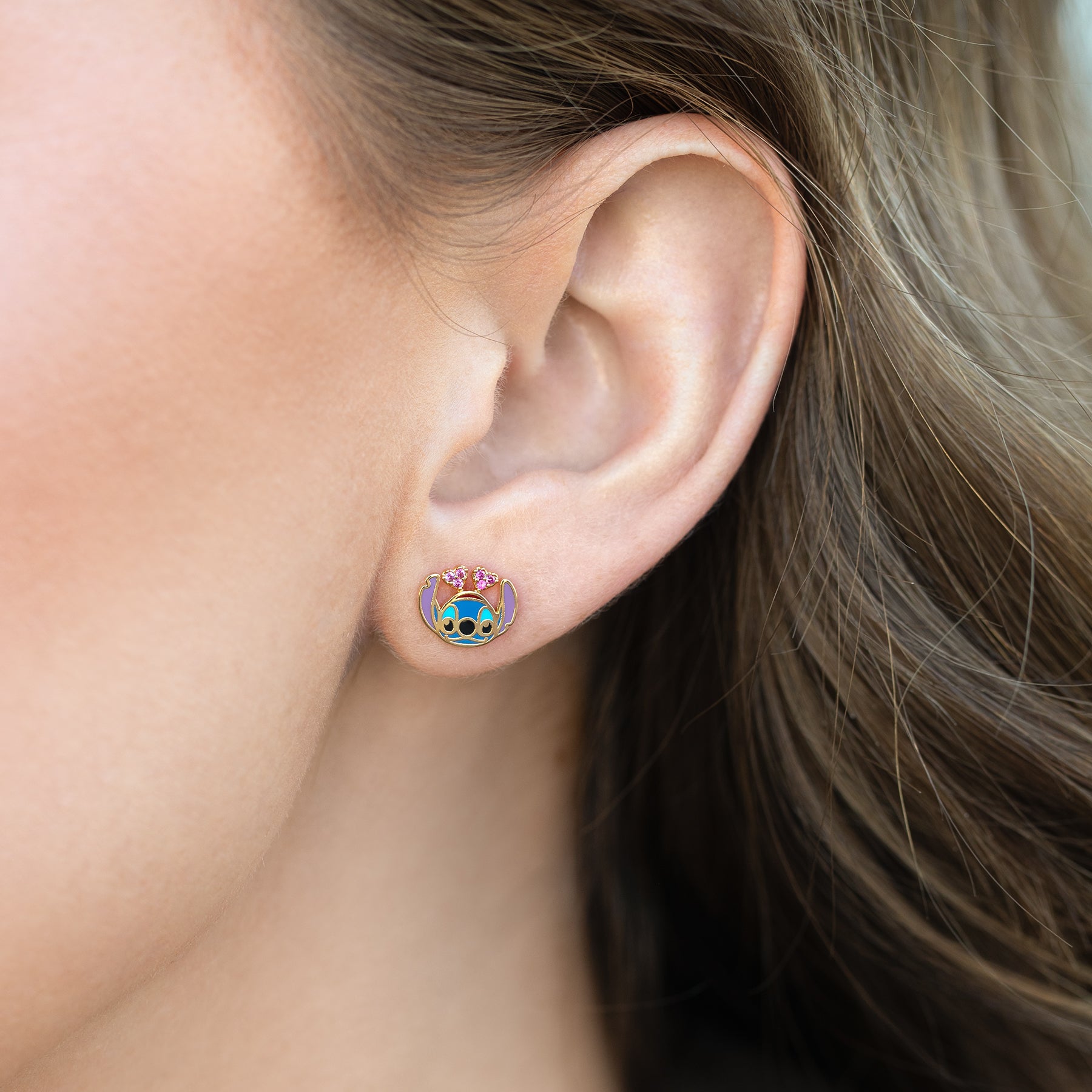 Disney Stitch & Angel Studs