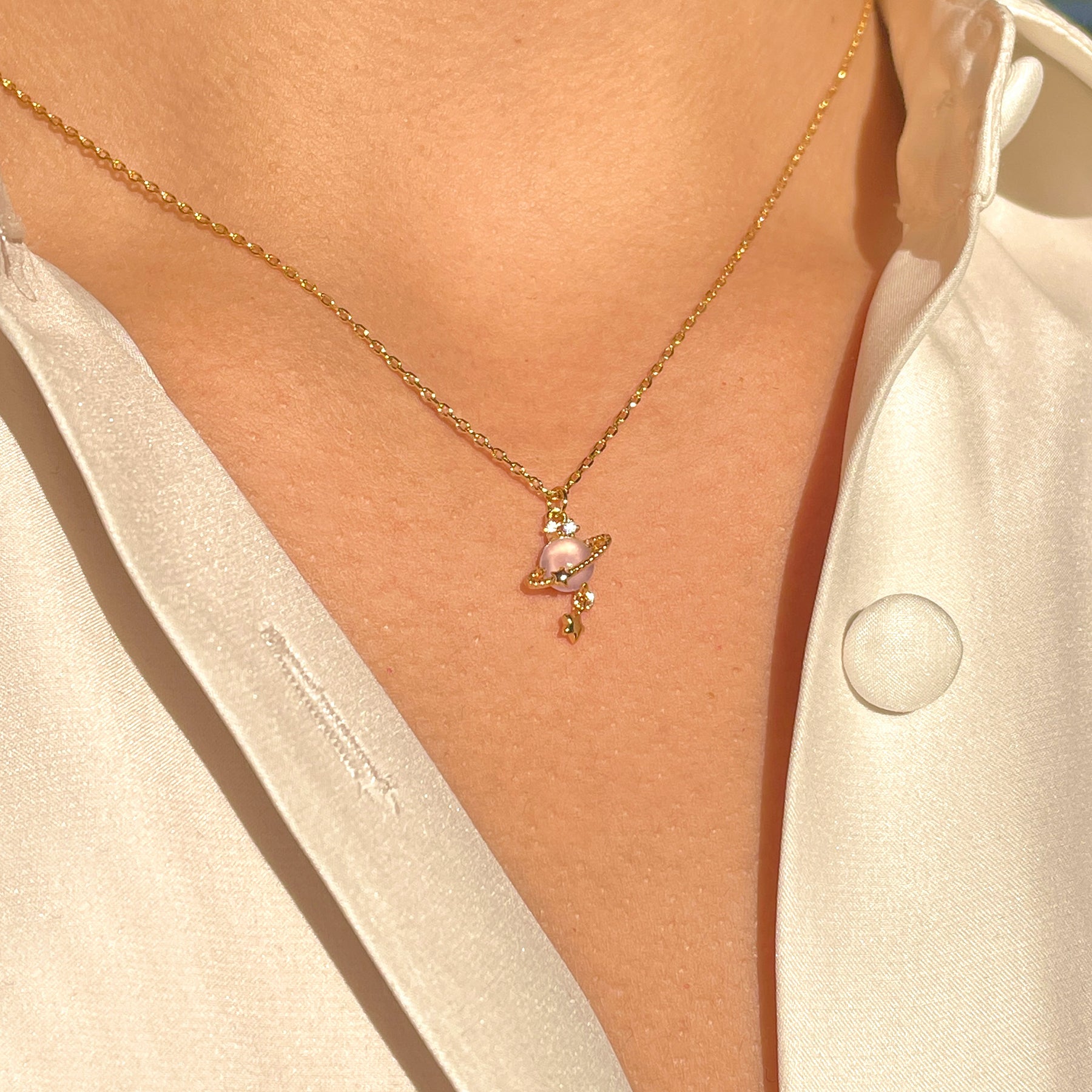 Pink Jupiter Necklace