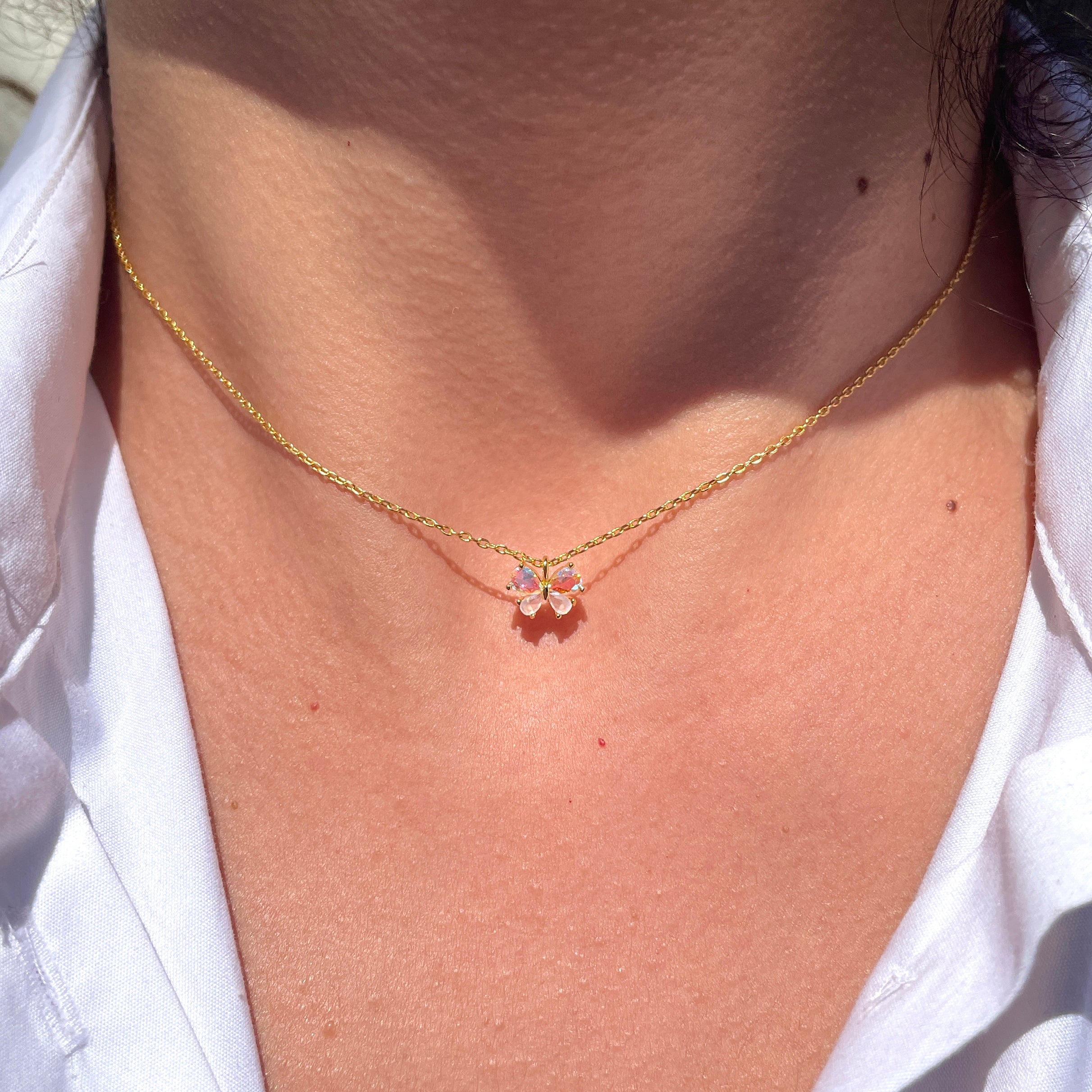 Kaleidoscope Butterfly Necklace
