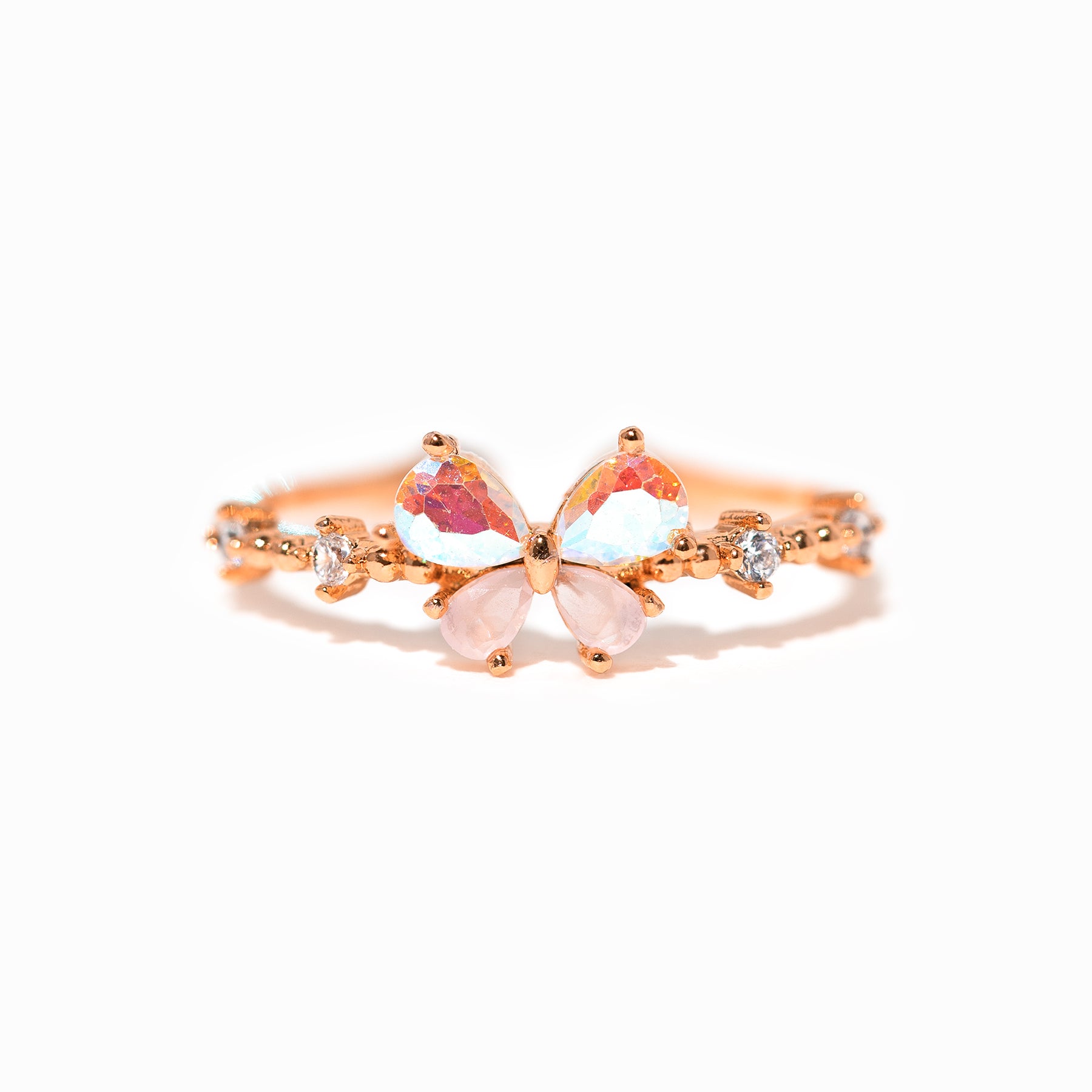 Kaleidoscope Butterfly Adjustable Ring